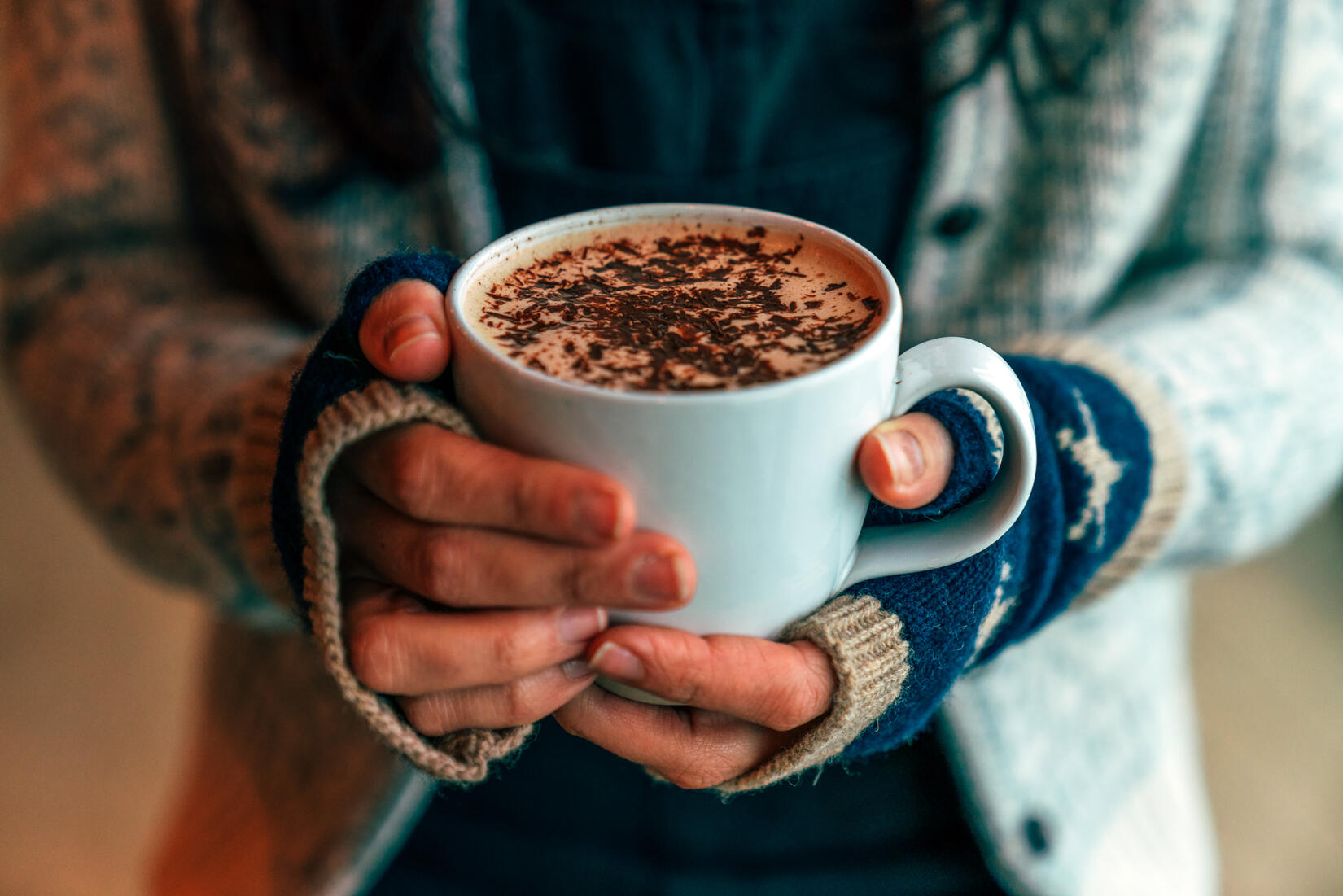 Christmas stargazy hot chocolate