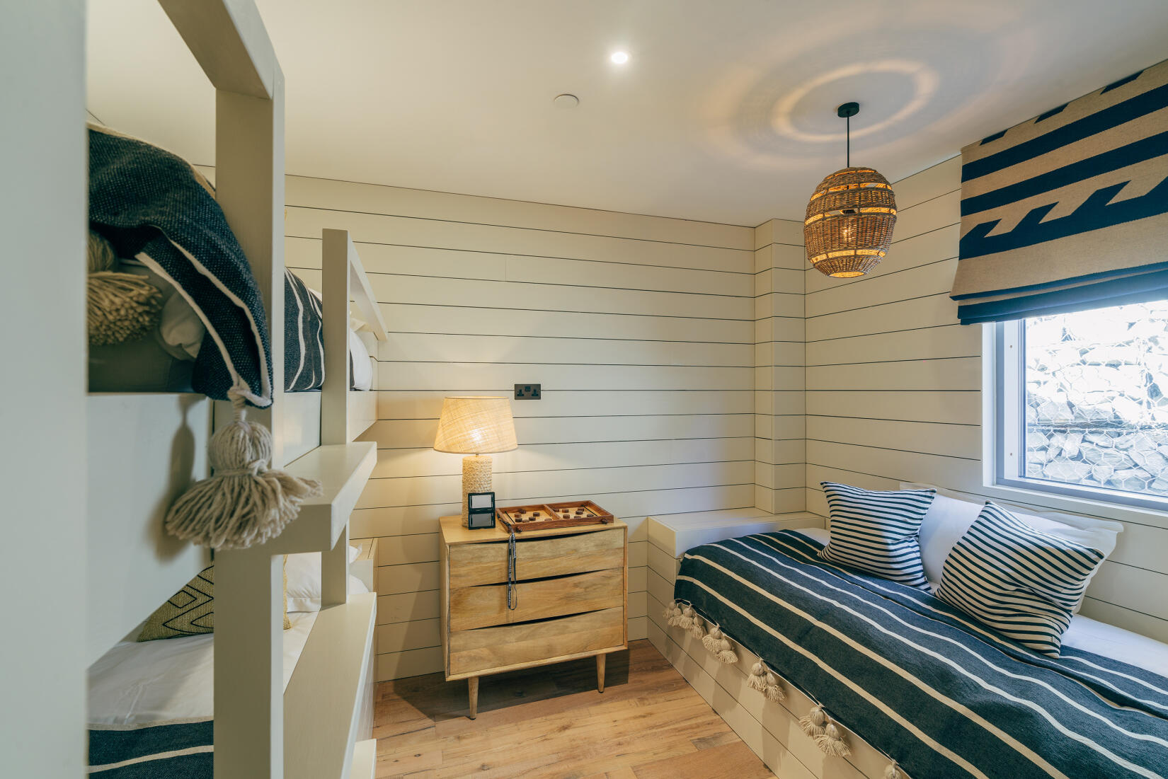 Bunk room in a family beach loft