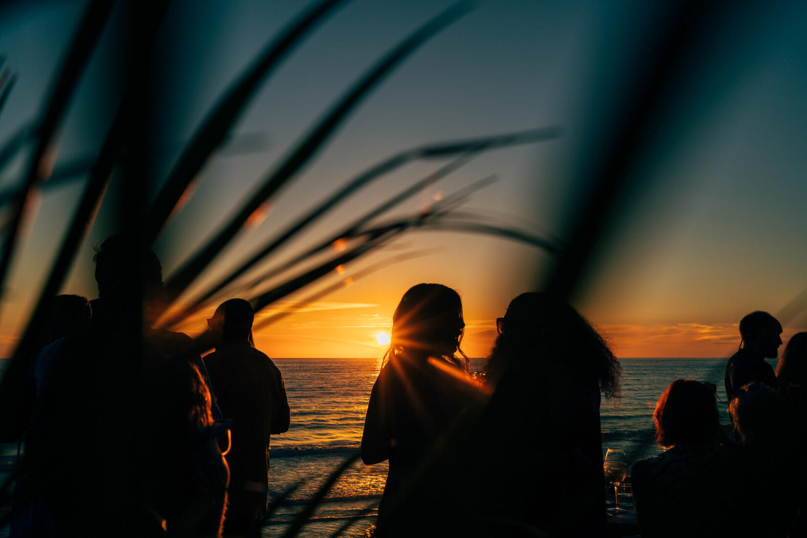 On the deck of Watchful Mary at sunset