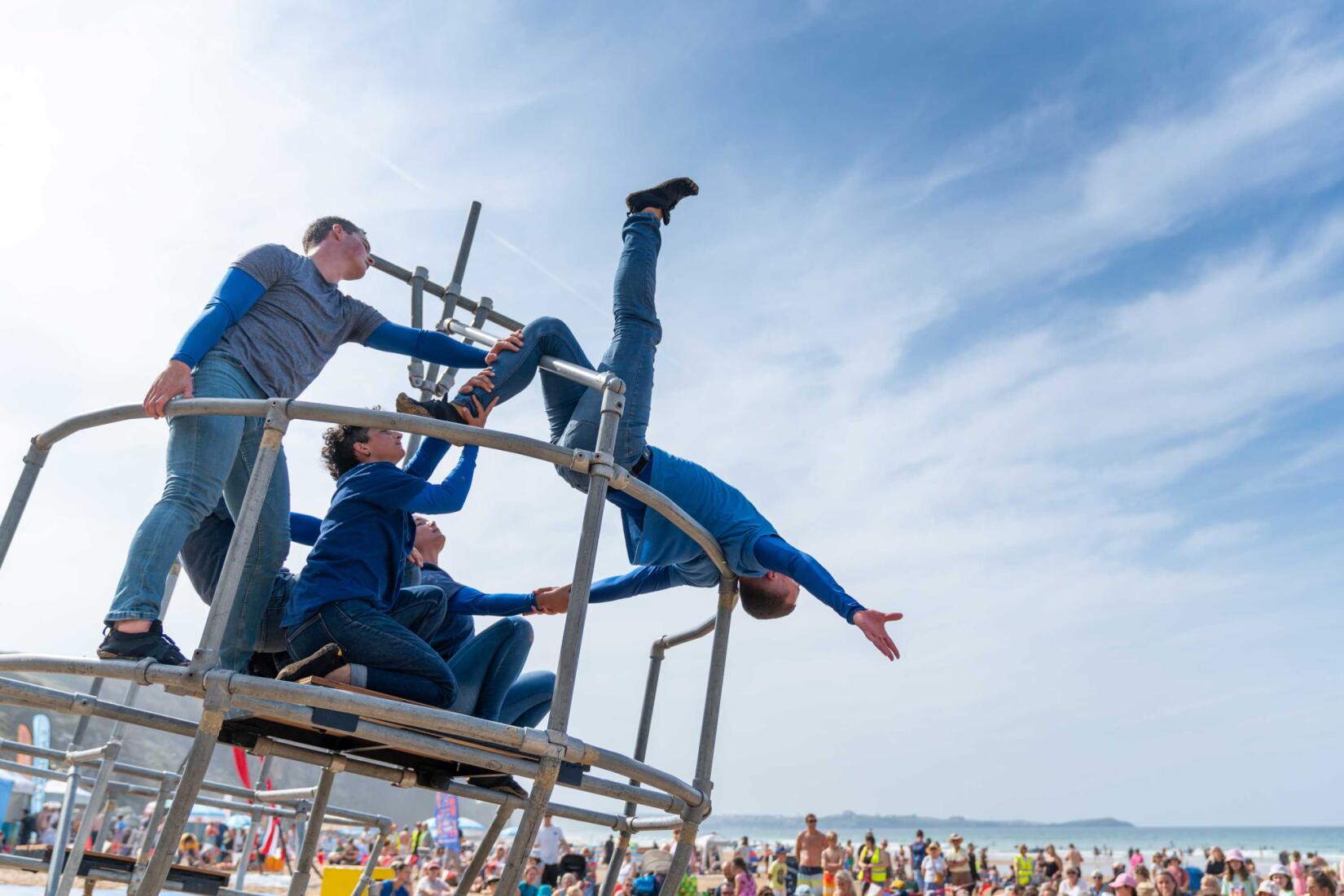 UPG on the Strandline on the beach for Arts on the Beach