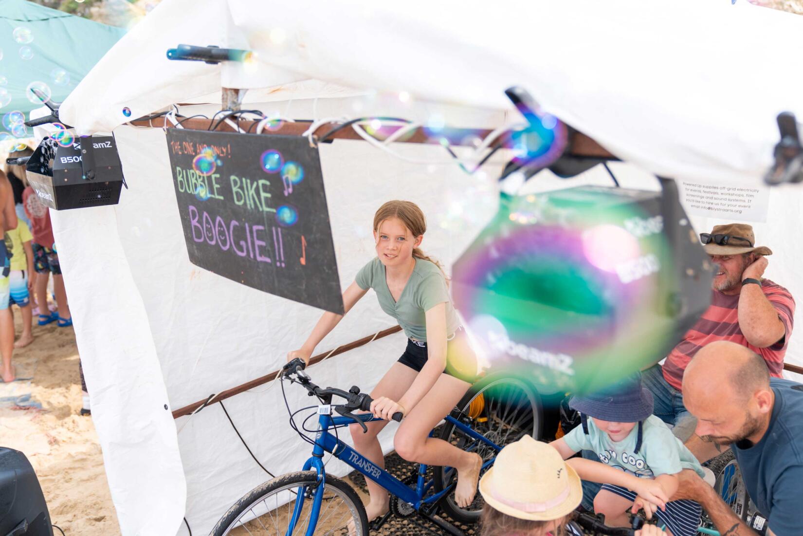 Bubble Bike Boogie Blystra Arts On The Beach