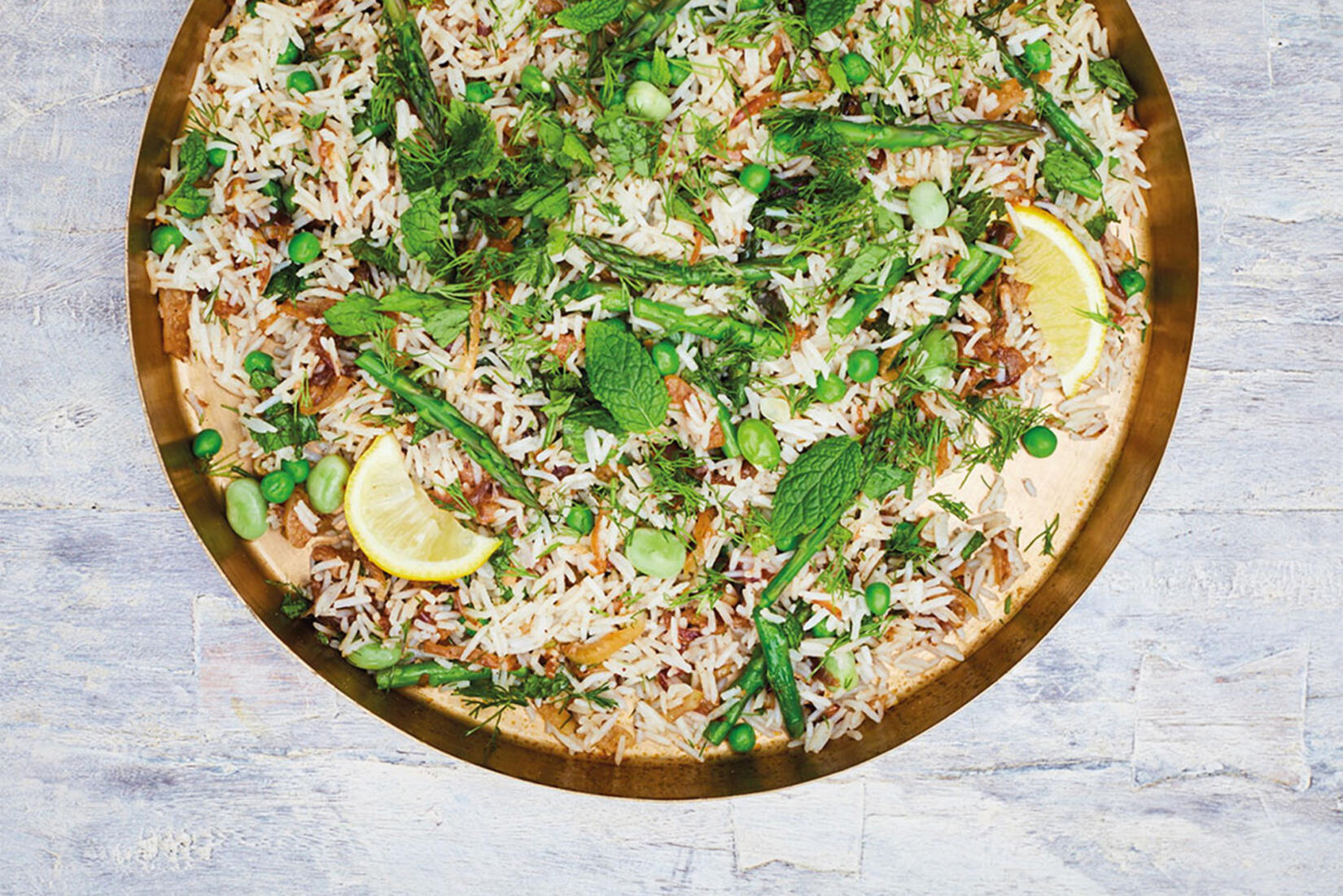 Spring Pilau With Asparagus Fennel And Pea