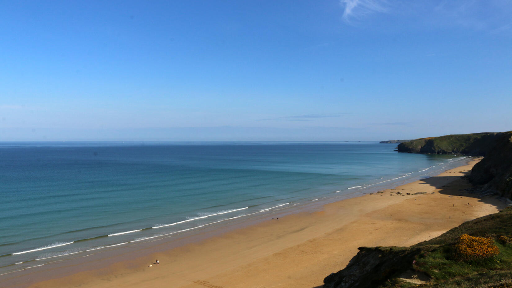 Virtual Zoom Background Watergate Bay Beach