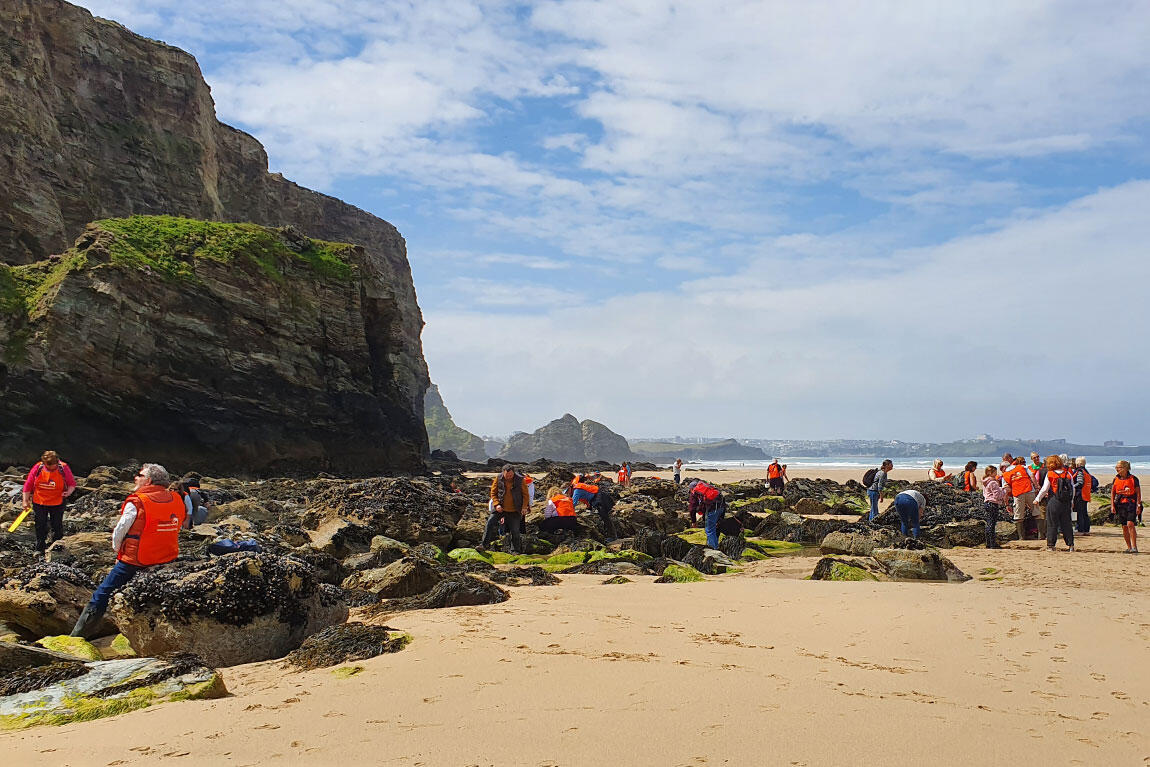 Beach clean at Watergate Bay