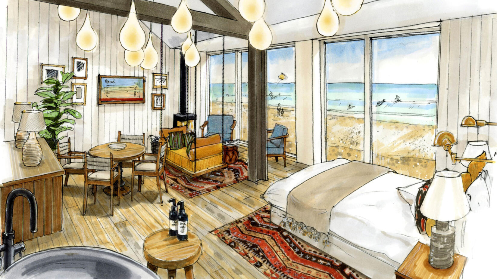 Beach Lofts Family Suites Artists Impression