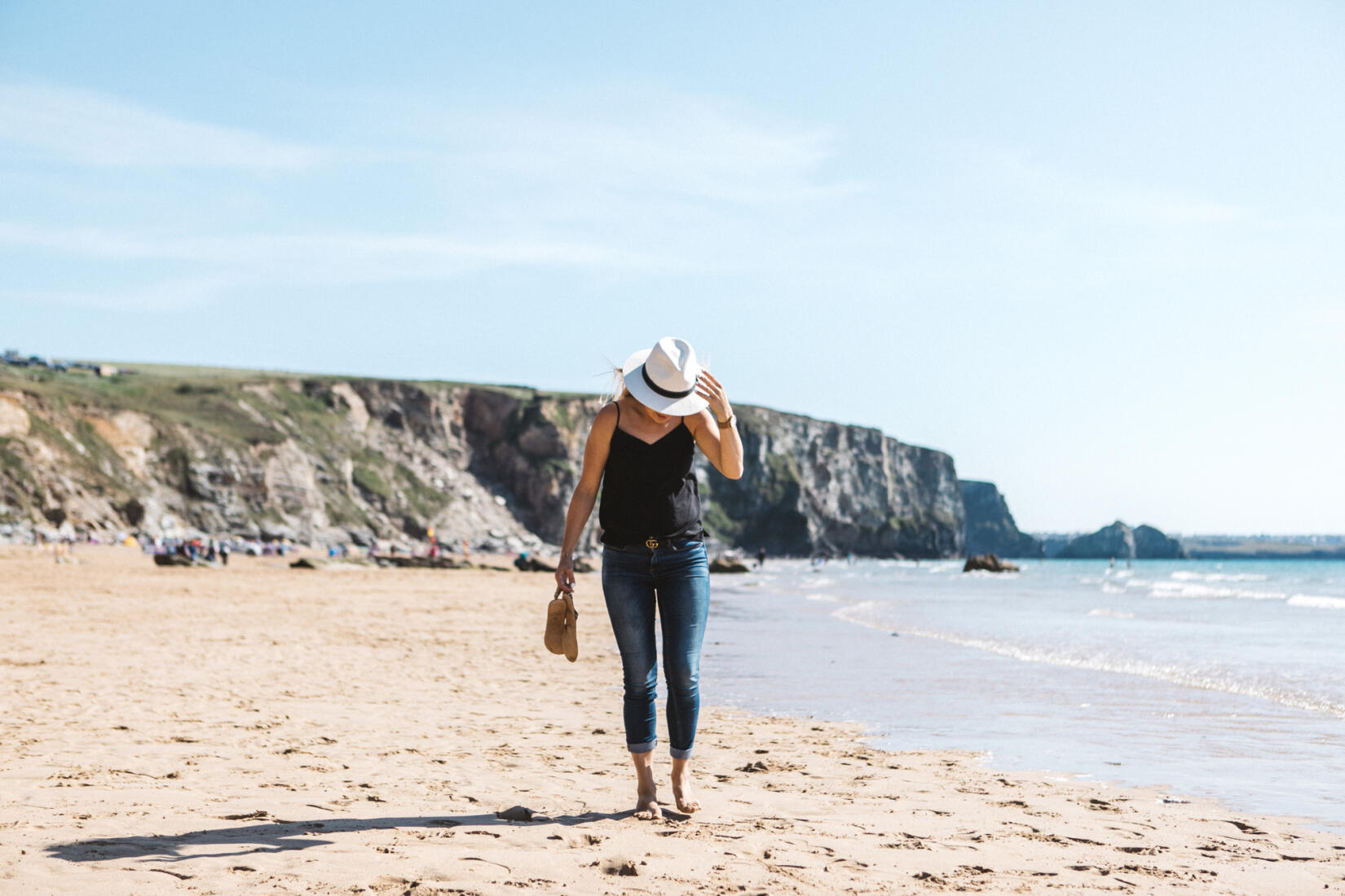 Solo Traveller Beach Walking