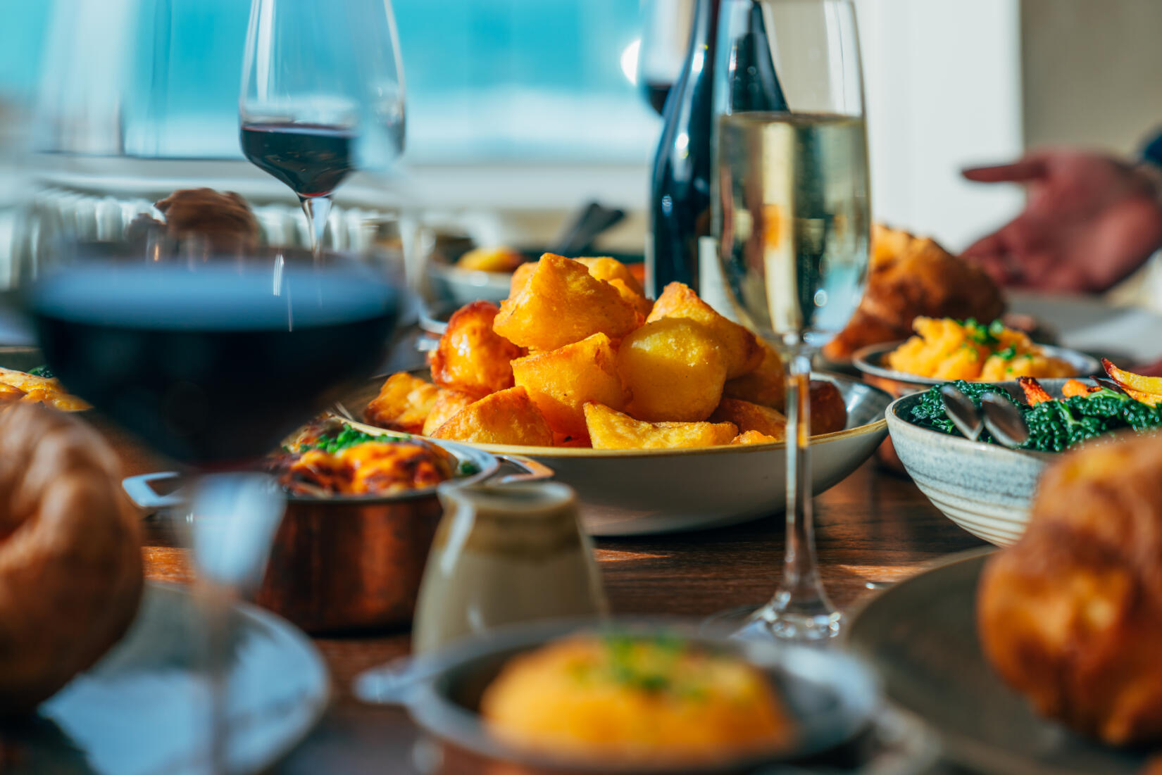 Sunday roast table