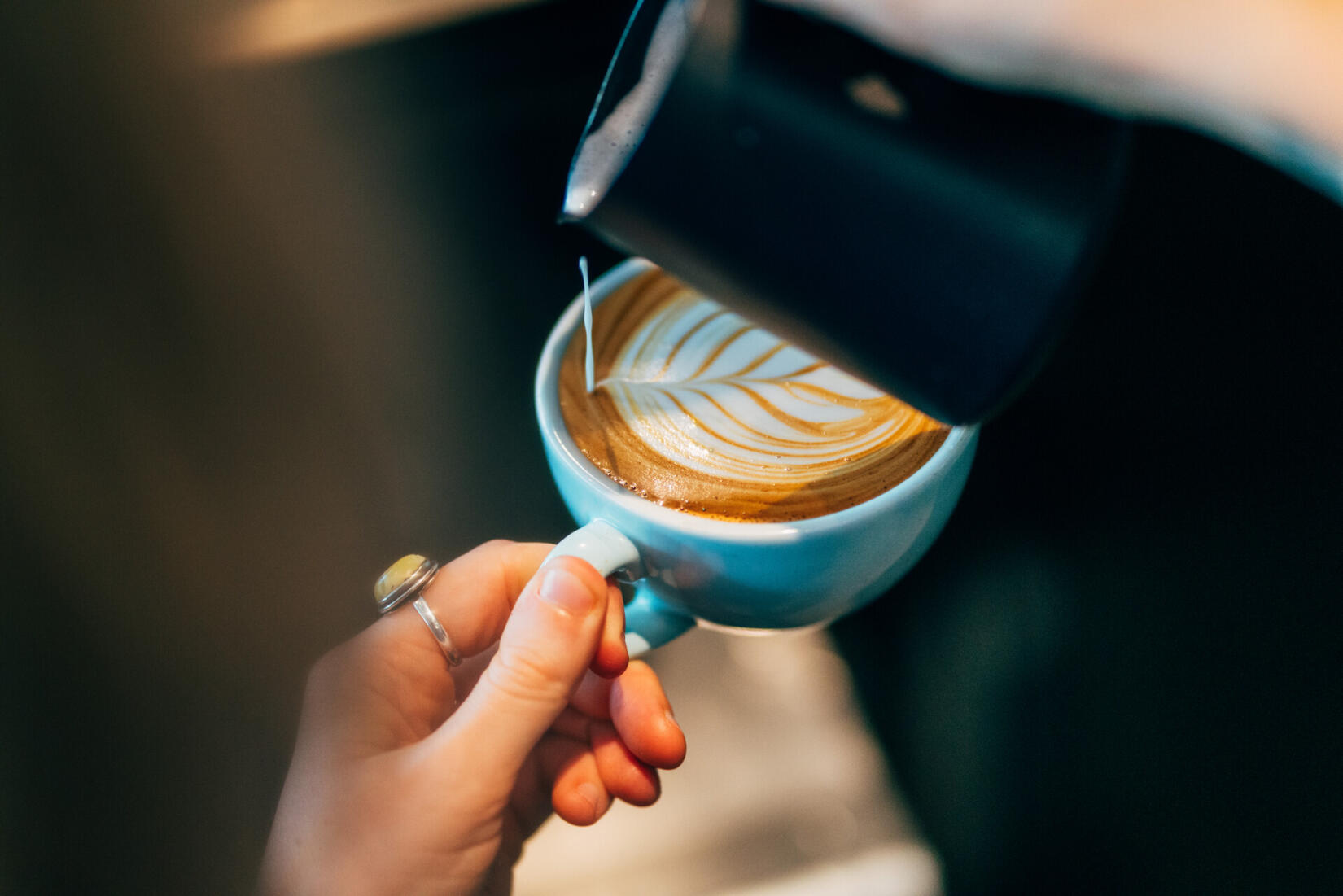 Making an Origin Coffee in The Living Space