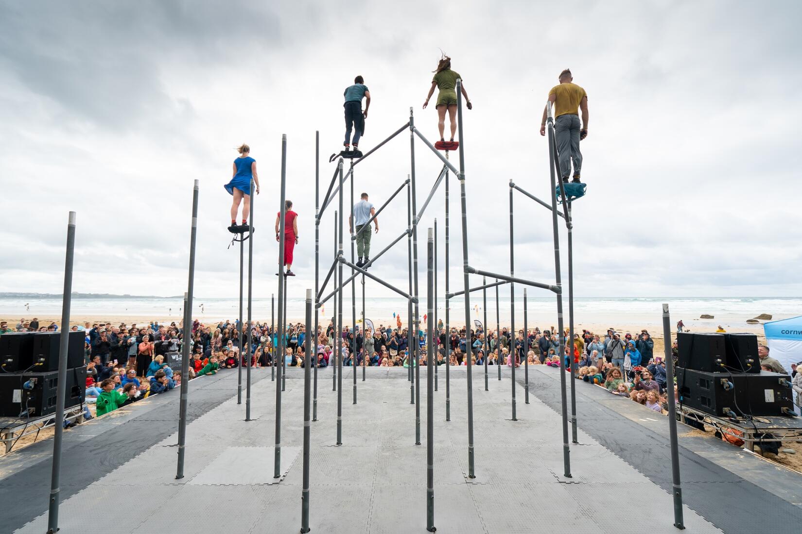 WILD on the Beach performance at Watergate Bay