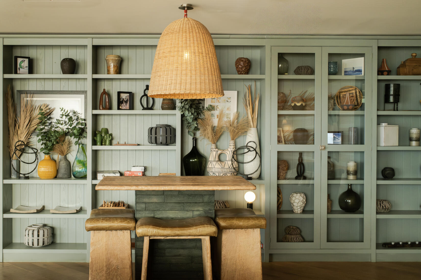 Table in the ocean room in Swim Club