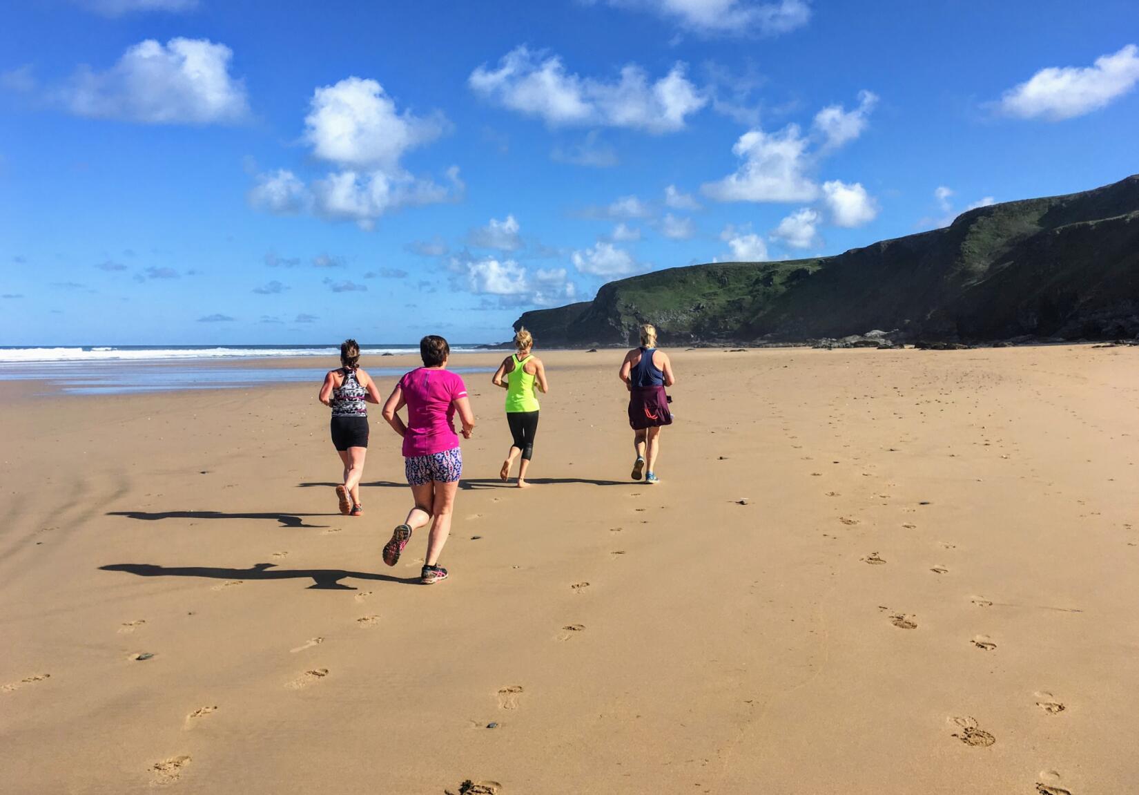 Beach running