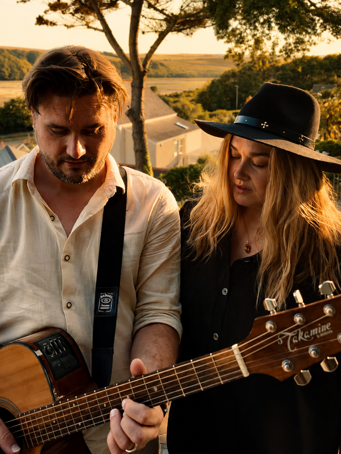 two acoustic musicians