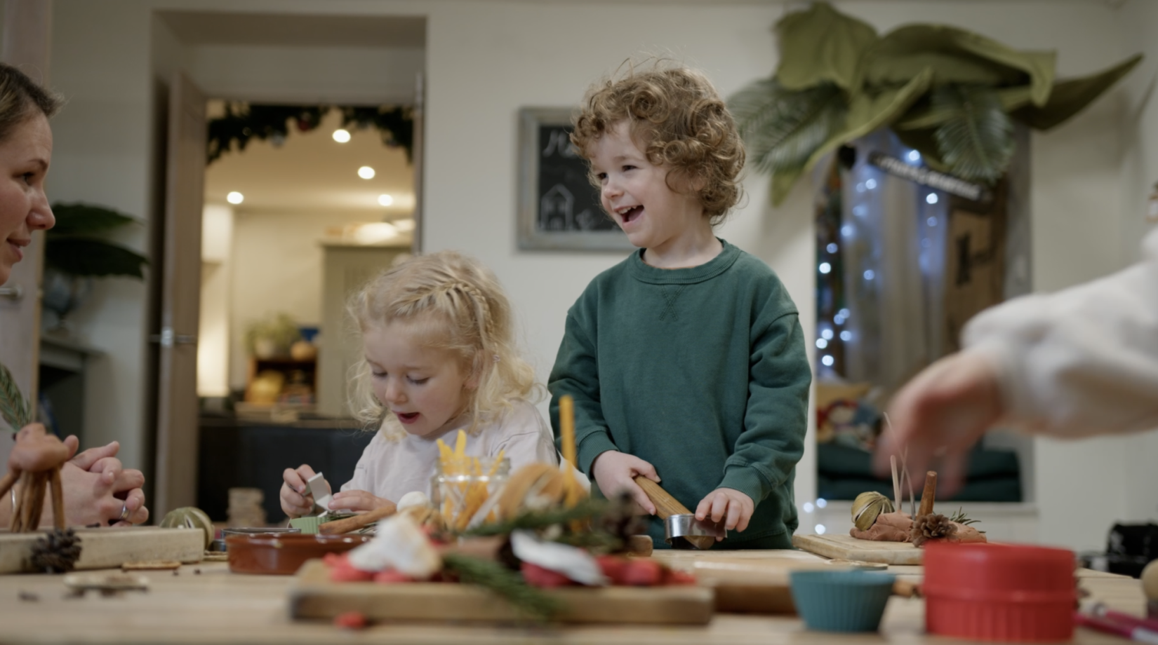 Two children playing
